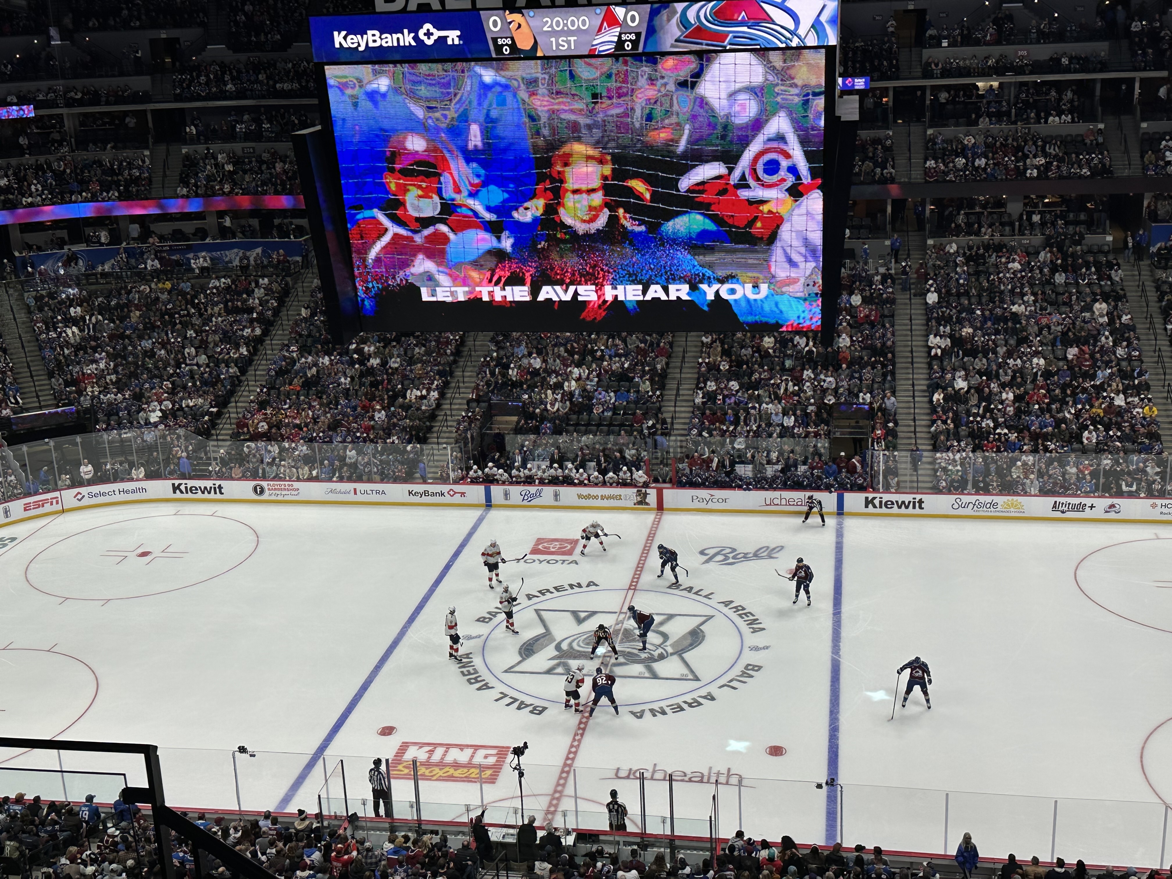 Colorado Avalanche in action at Ball Arena in Denver (file photo)