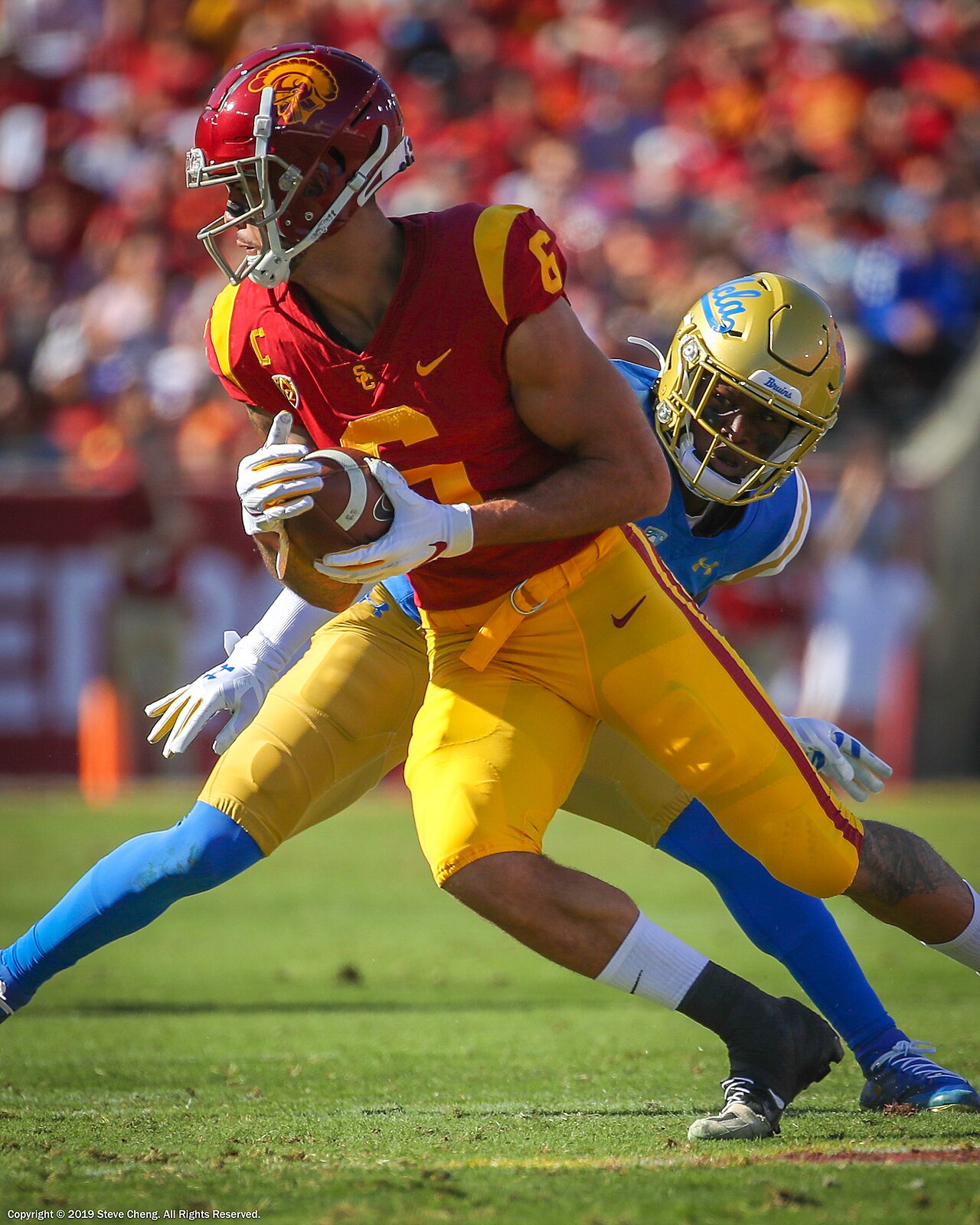 Michael Pittman Jr. playing for USC in college