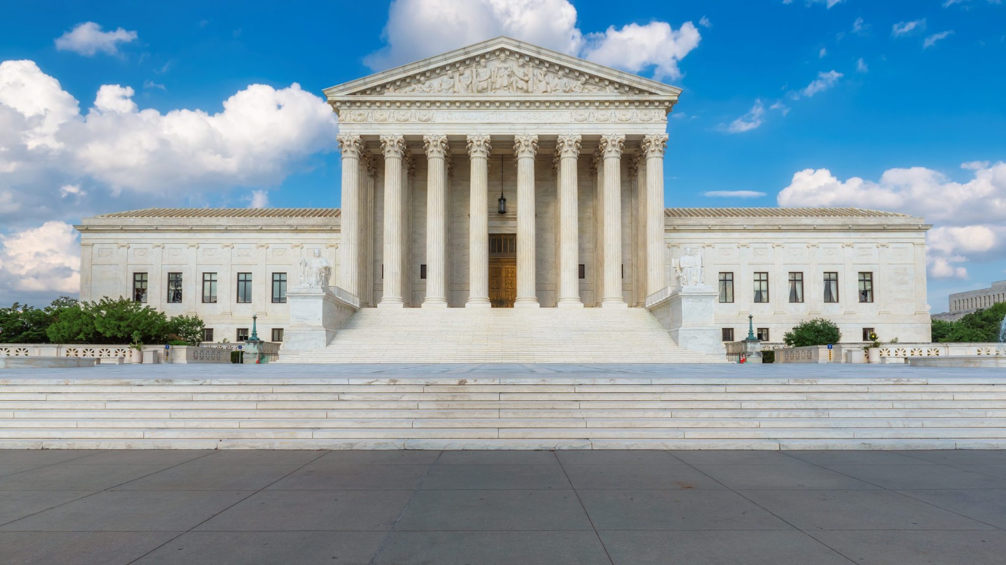 The Supreme Court building in Washington, D.C., in daylight