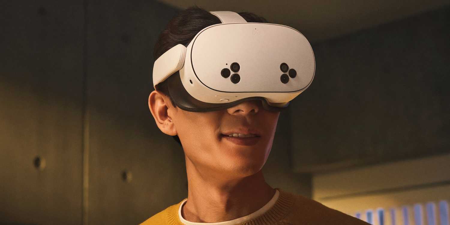 A Meta Quest VR headset — the exclusive platform for Talk to Me's new immersive series I Let You In
