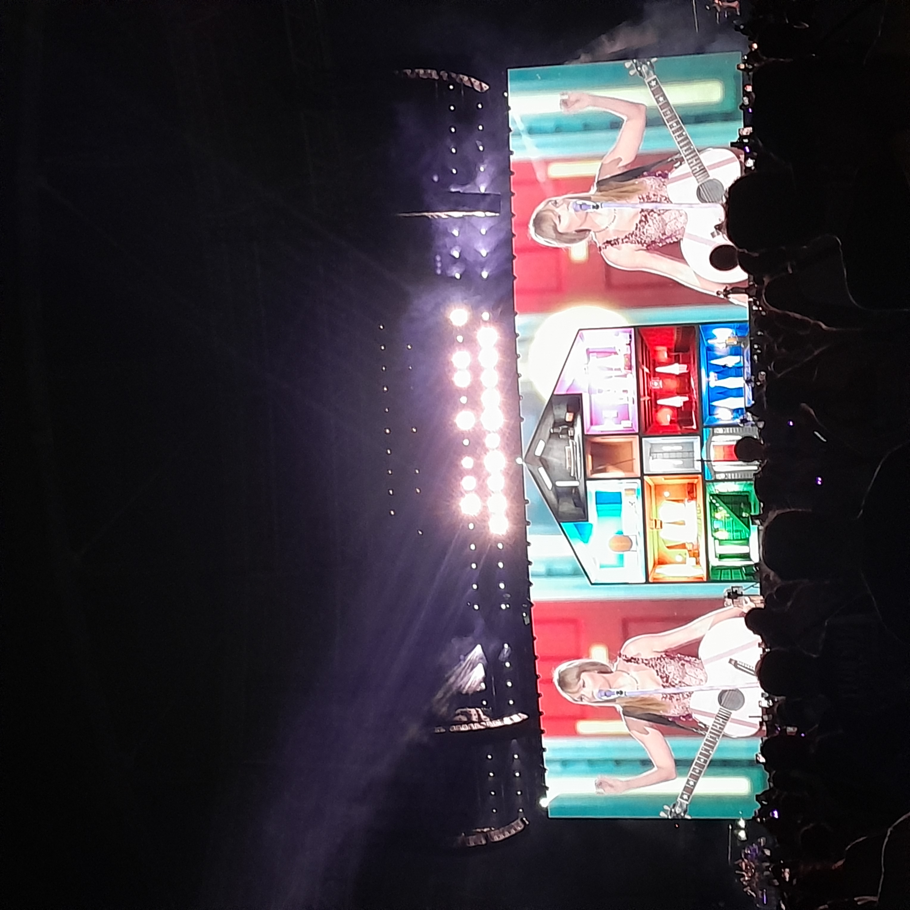 Taylor Swift performing on the Eras Tour in Rio de Janeiro