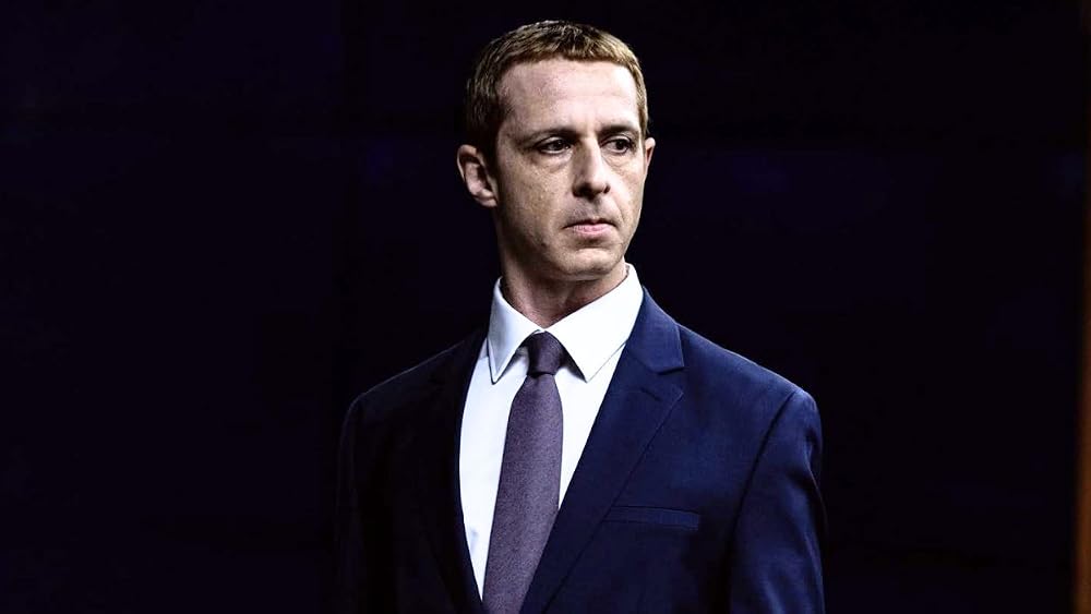 Jeremy Strong as Mark Zuckerberg in The Social Reckoning (film still)