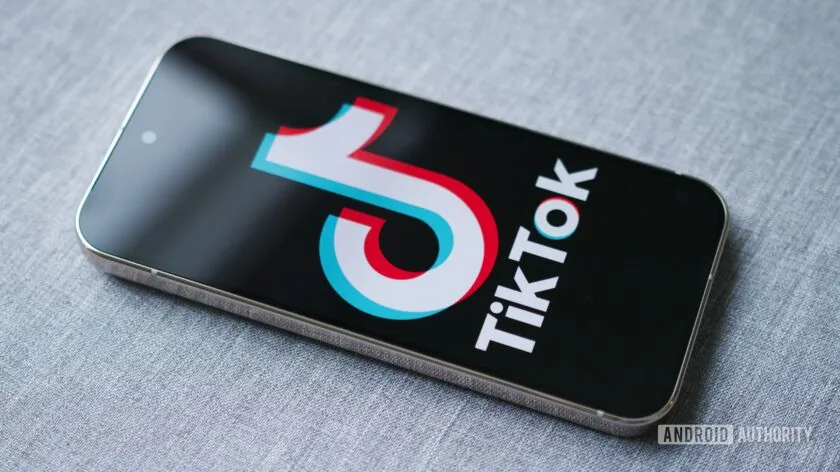 TikTok app logo displayed on a smartphone screen