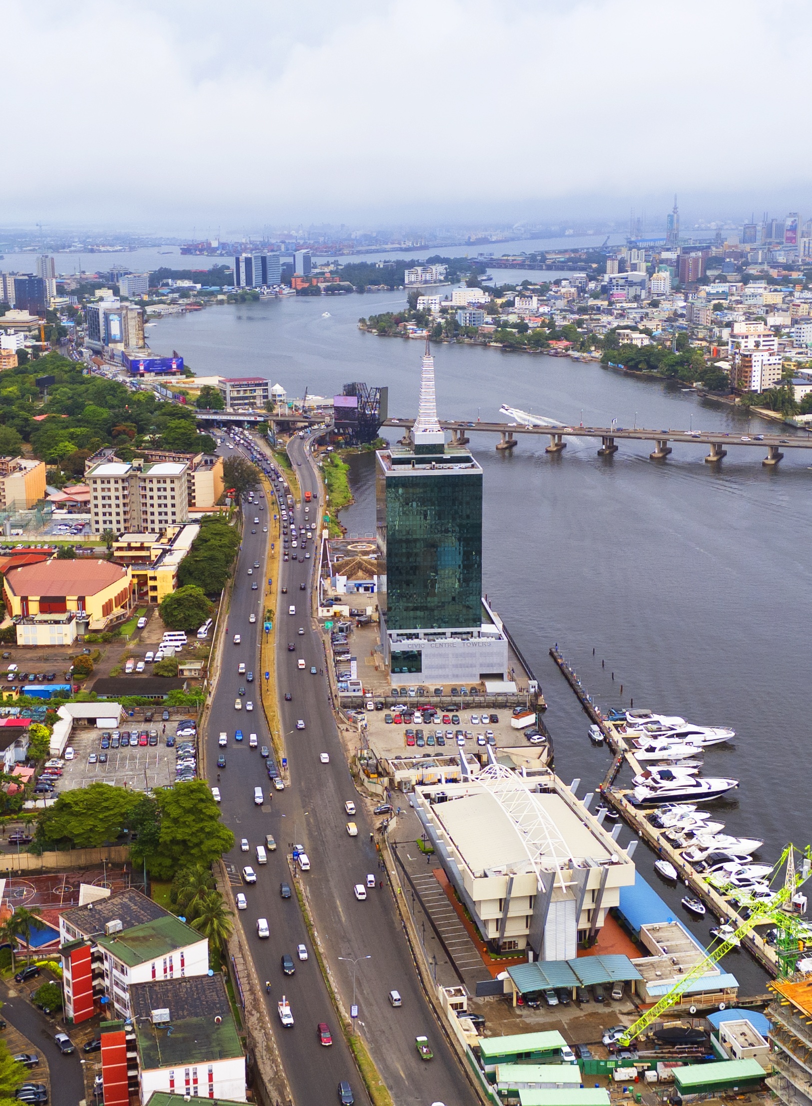 Aerial view of Victoria Island, Lagos, Nigeria (file photo)