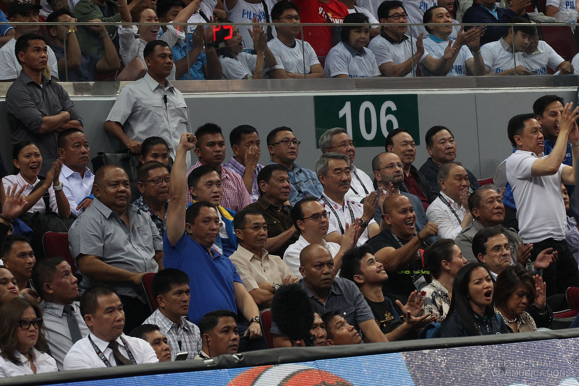 A basketball arena crowd during a game (file photo)
