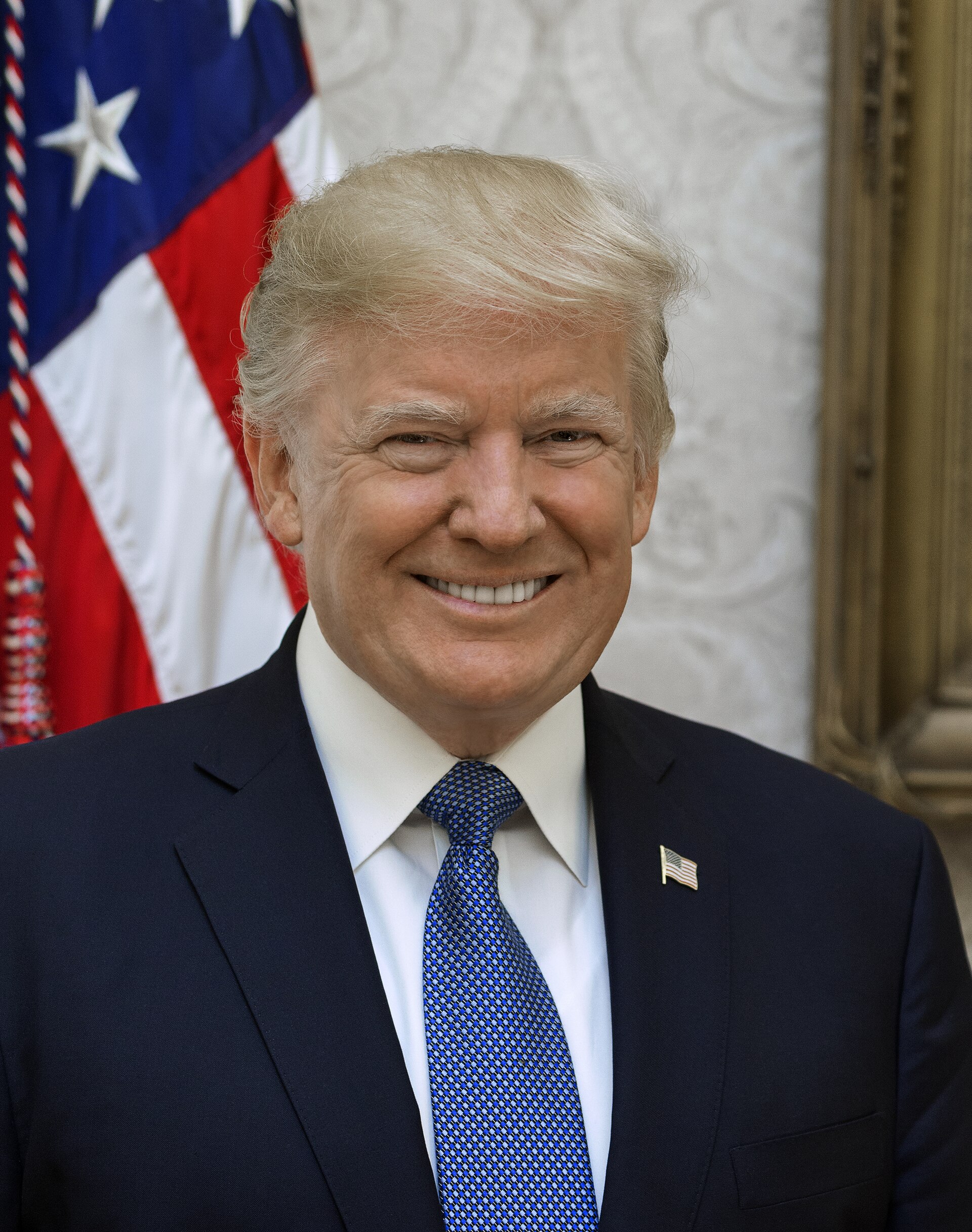 President Donald Trump. Official White House portrait, 2017.