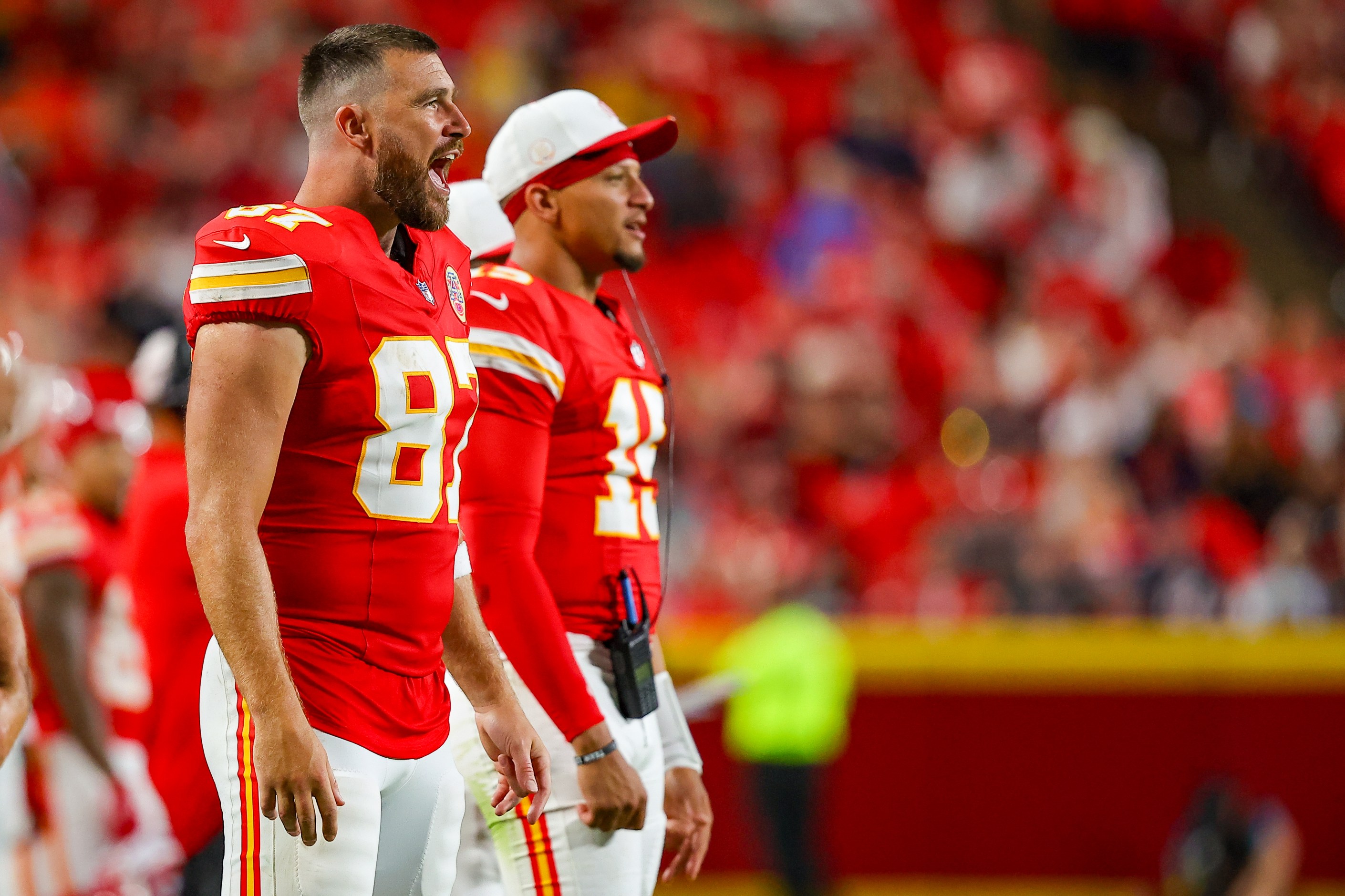 Kansas City Chiefs tight end Travis Kelce (87) — Kelce told The Athletic he'd