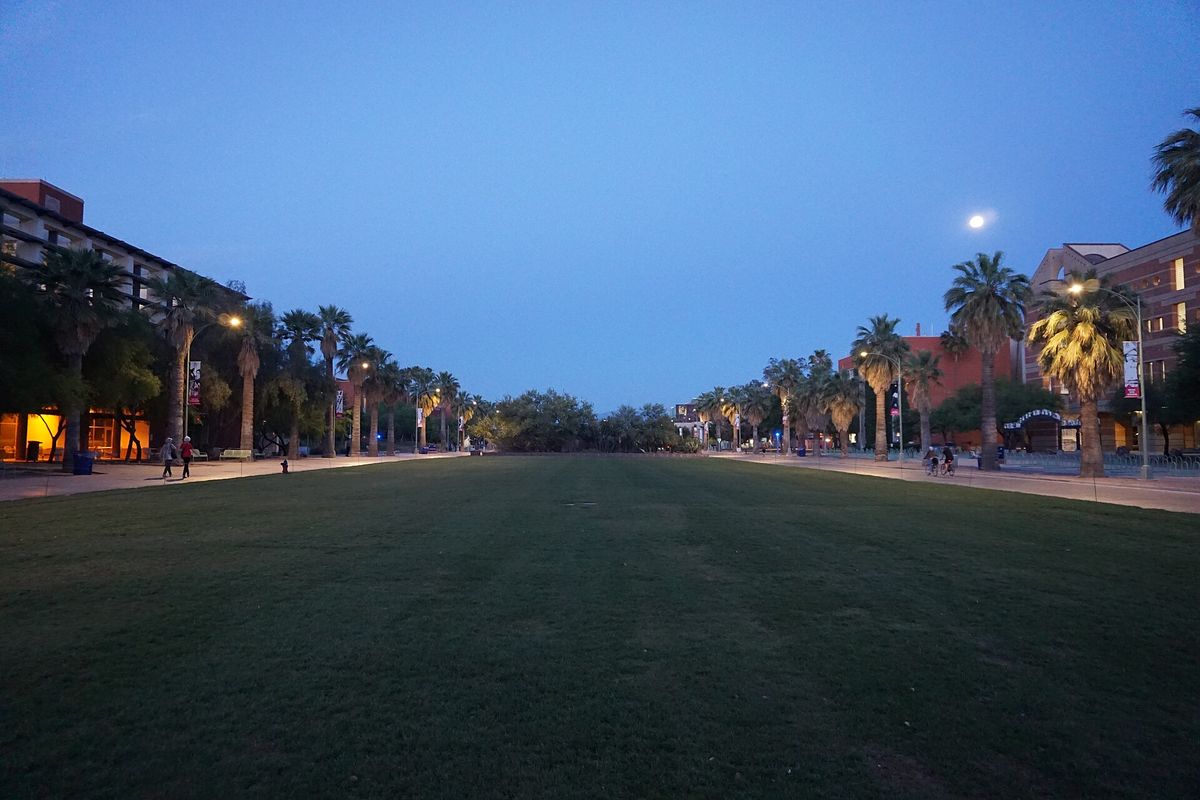 The University of Arizona campus mall.