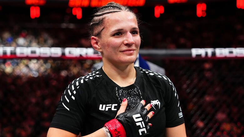 Erin Blanchfield during a UFC appearance (file photo)