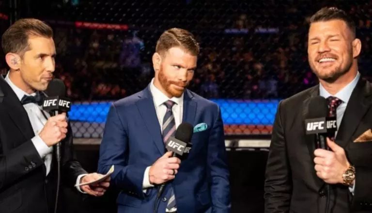 Michael Bisping on the UFC broadcast.