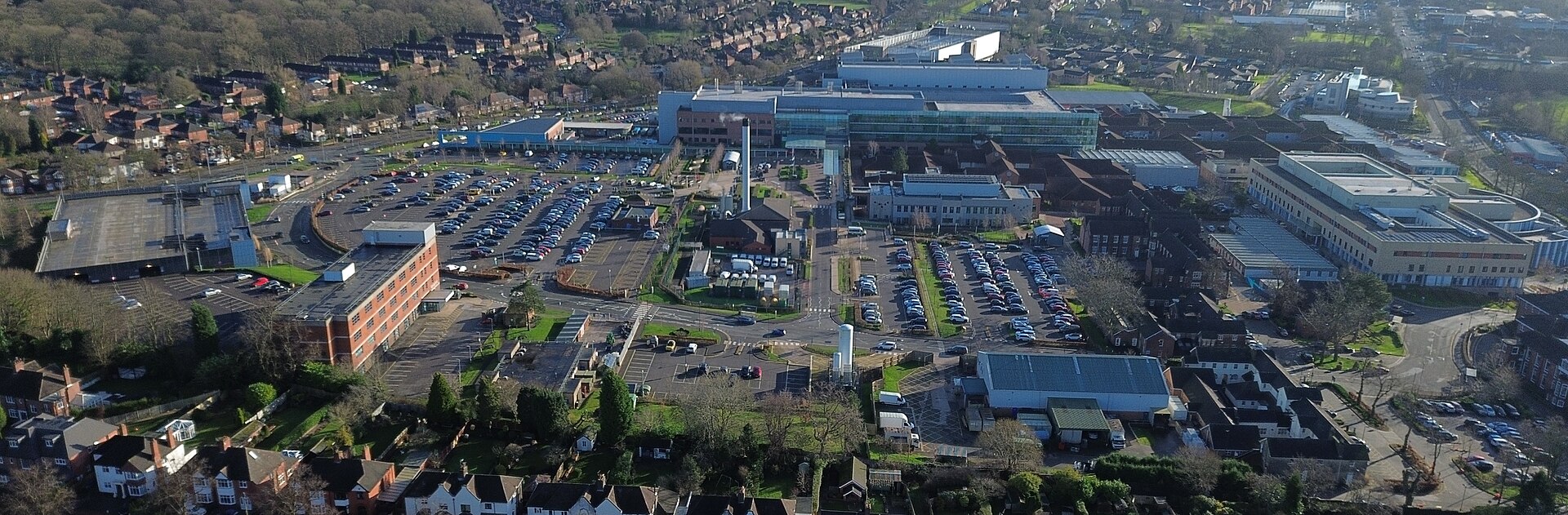 An aerial view of a university hospital (file photo)