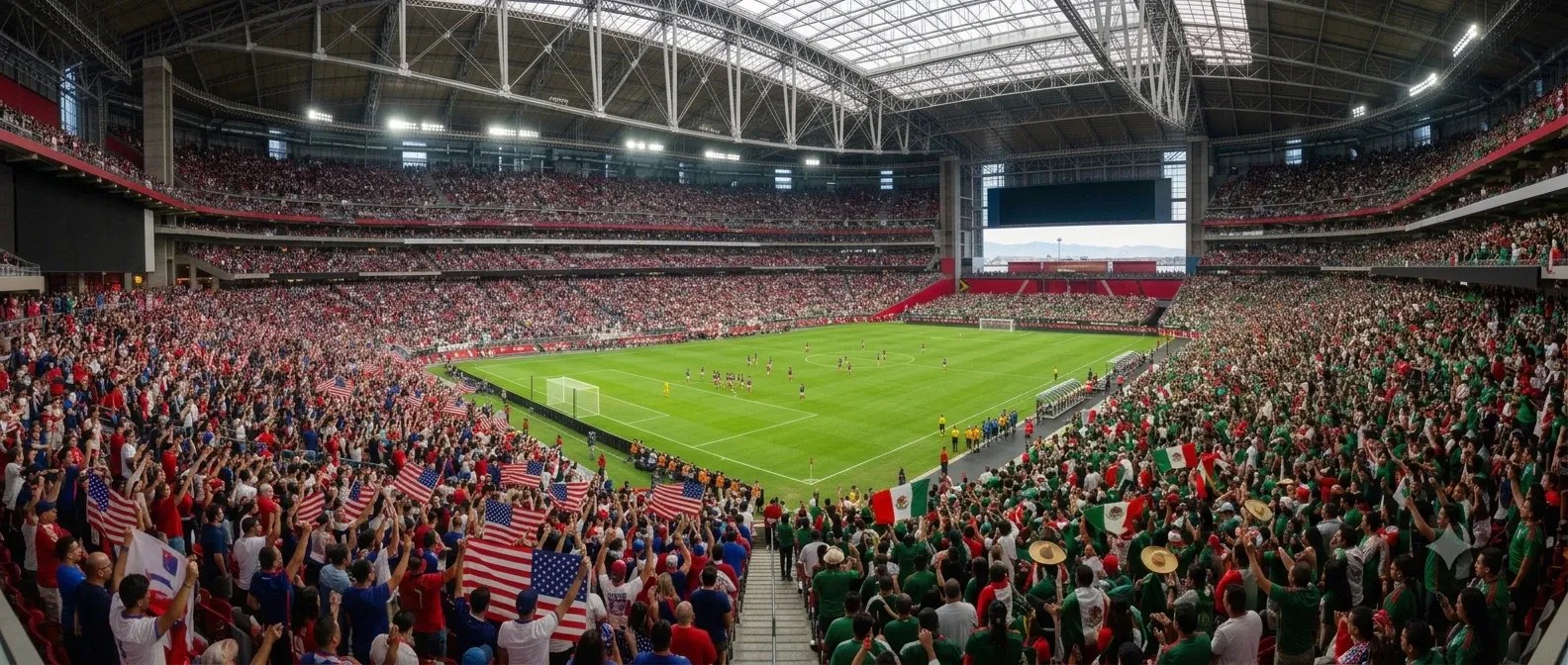 A packed stadium for a USMNT international