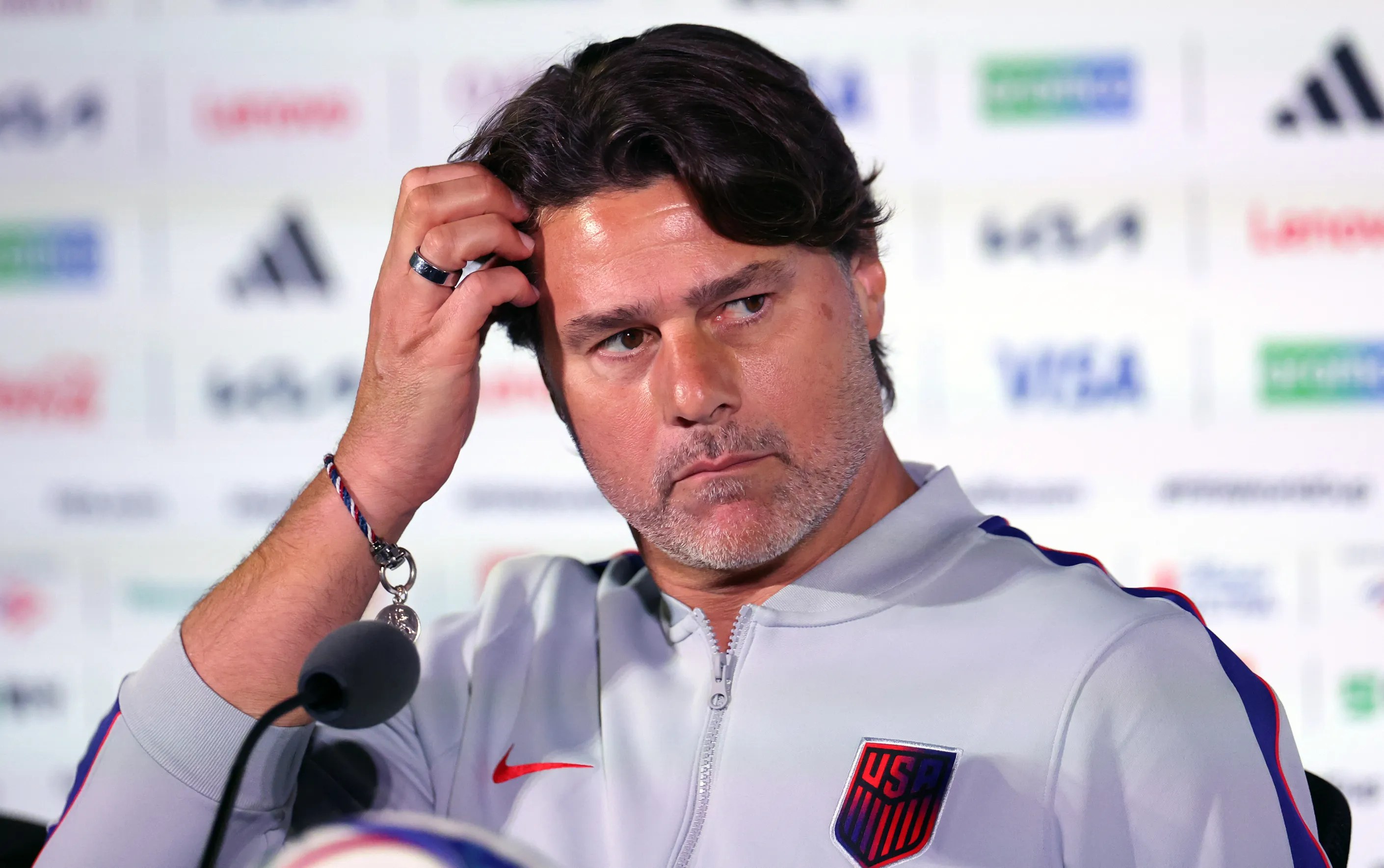 U.S. head coach Mauricio Pochettino at a press conference