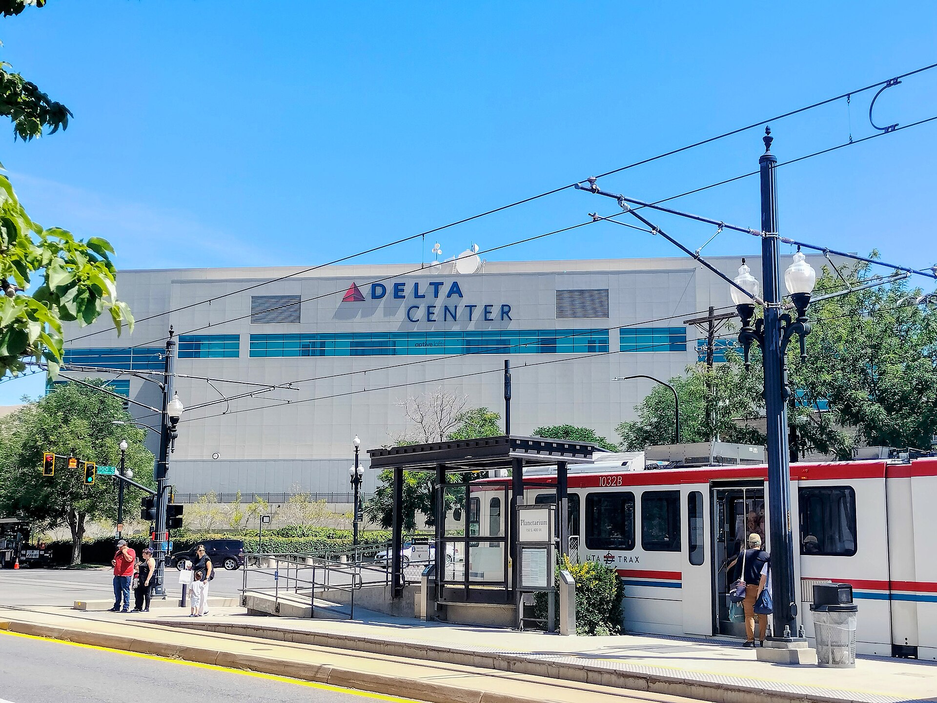 The Delta Center in Salt Lake City, home of the Utah Jazz, who have signed center Mohamed Wague