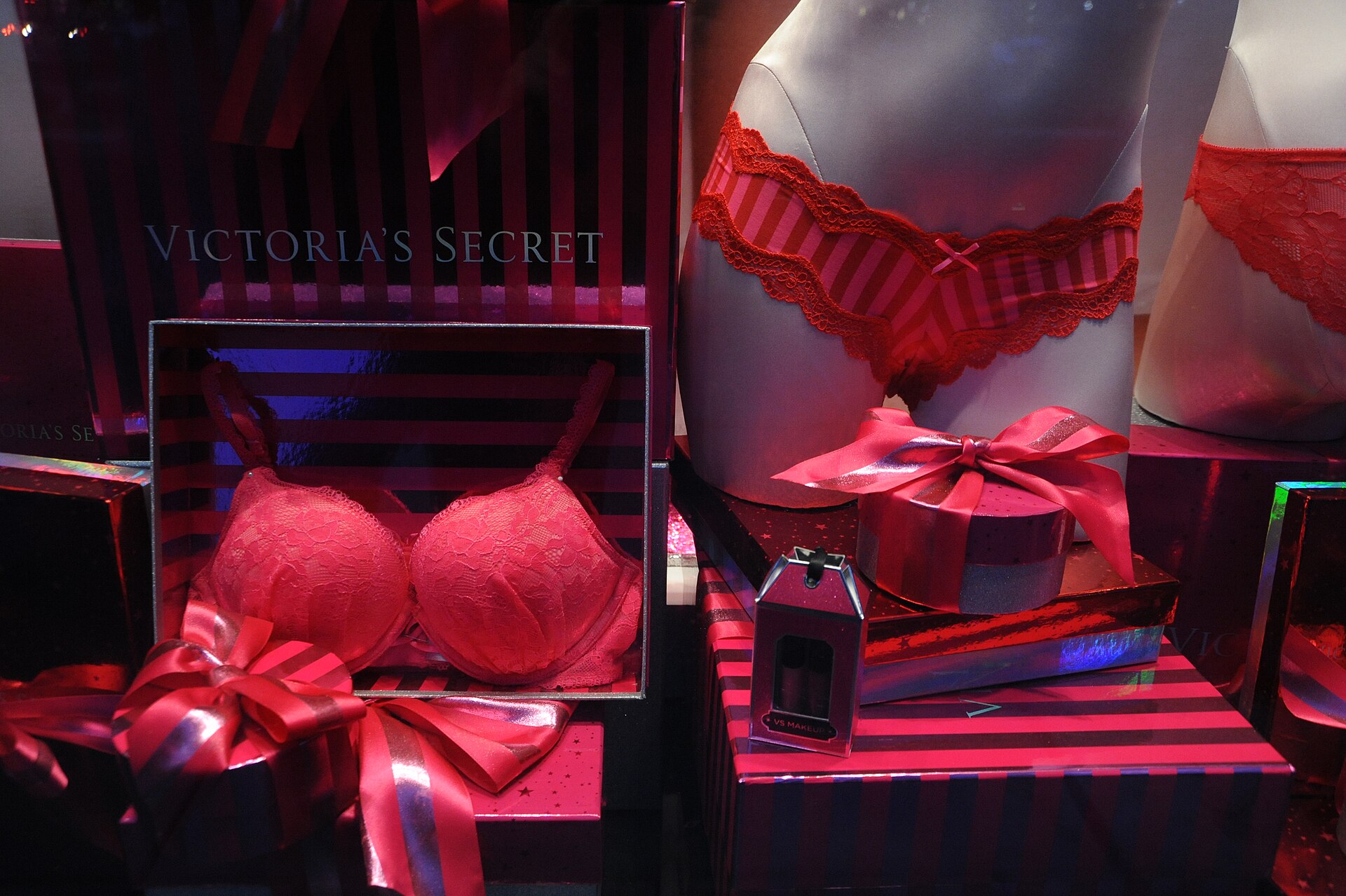A model on the Victoria's Secret Fashion Show runway