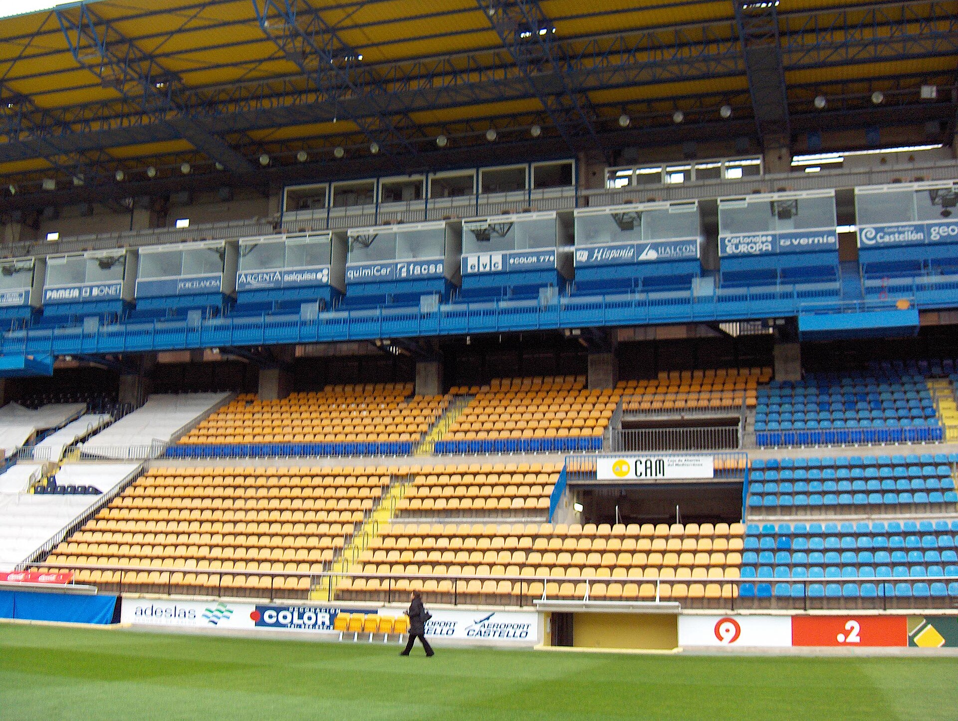 Estadio de la Ceramica in Villarreal, home of Villarreal CF, where Saturday's La Liga match against Elche was played