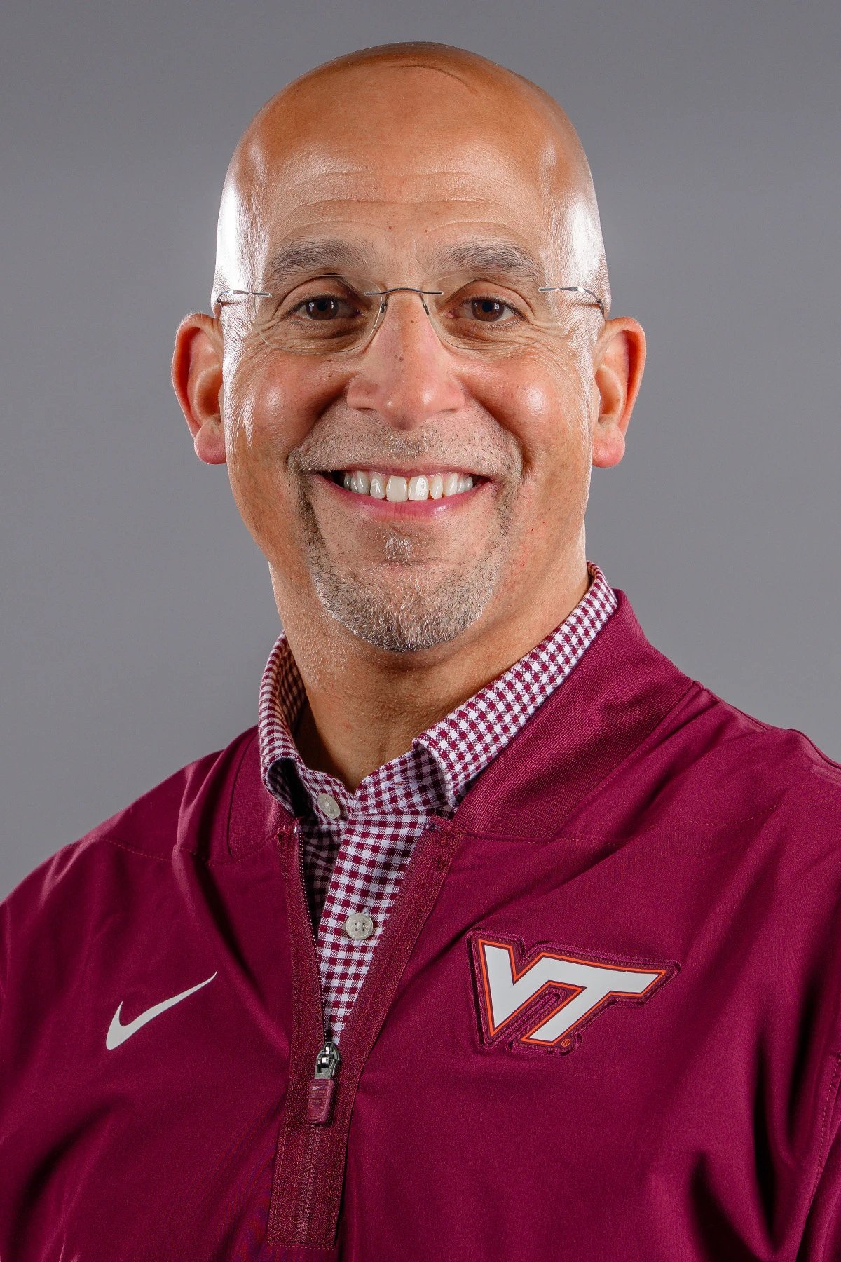 Virginia Tech head coach James Franklin in Hokies gear