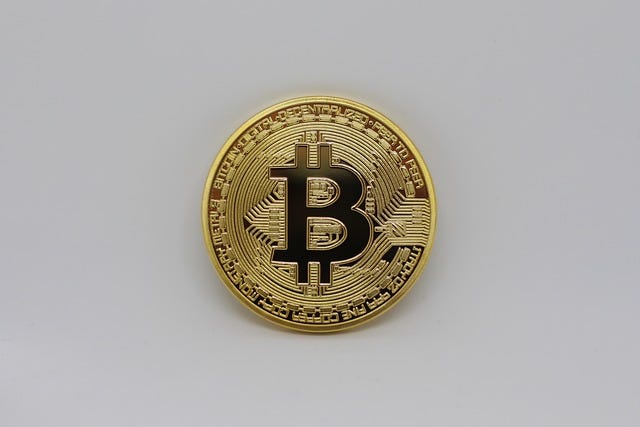 A physical bitcoin token