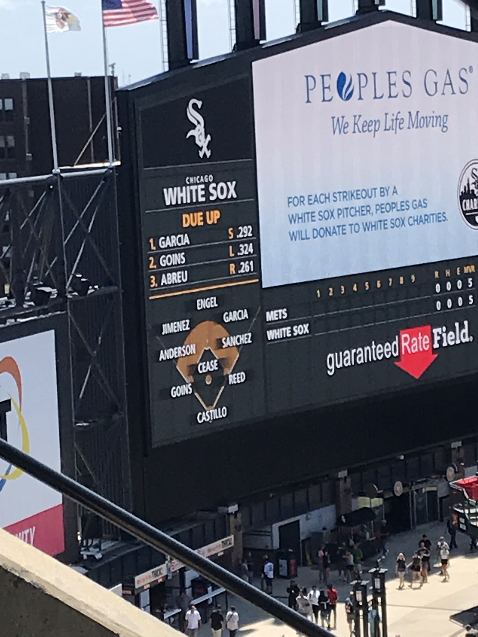 Rate Field in Chicago during a White Sox game