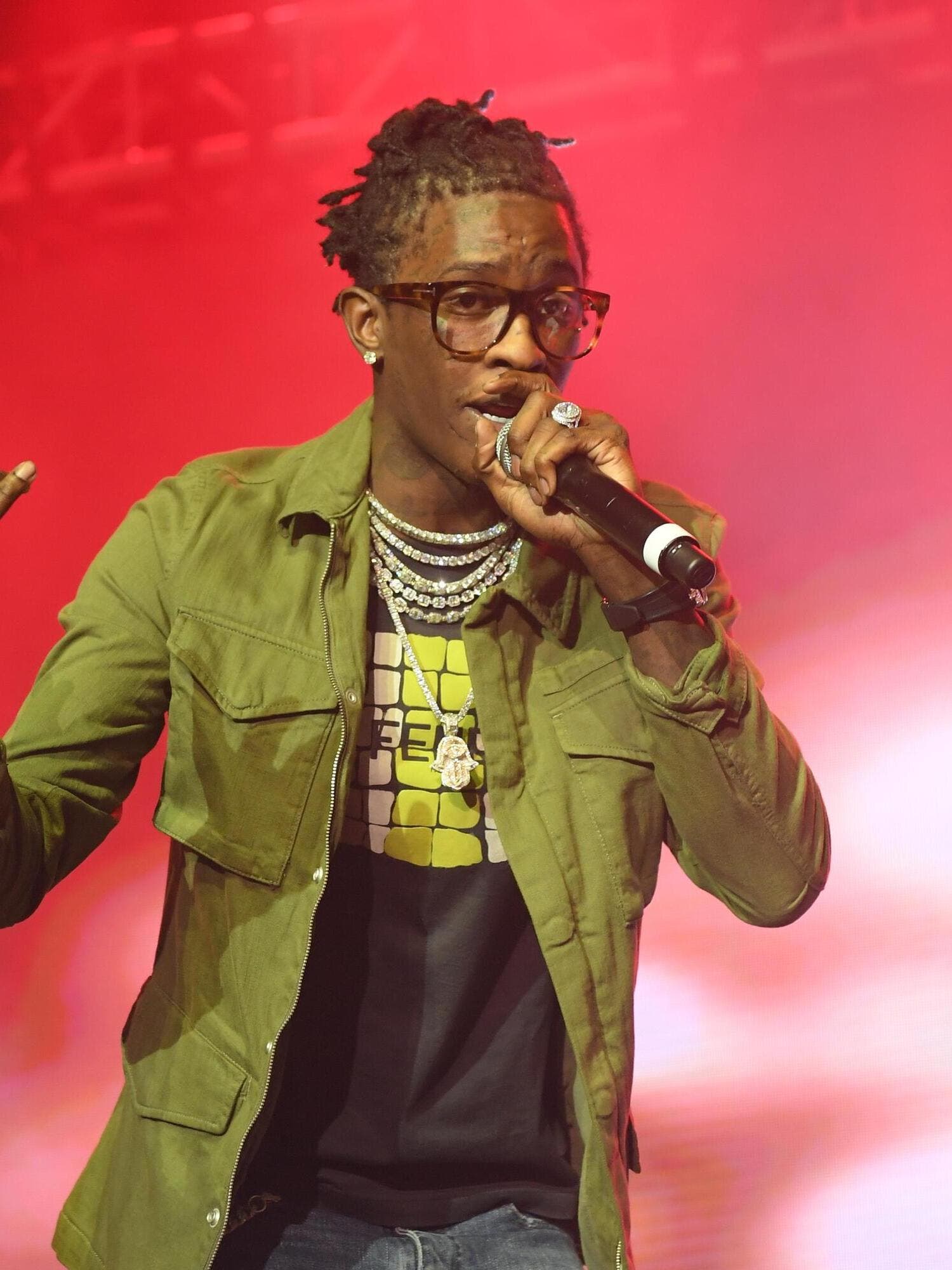 Young Thug performing on stage