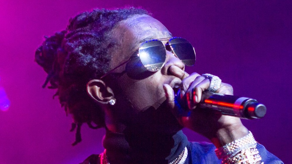 Young Thug in the studio