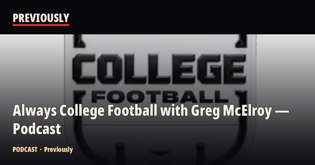 Always College Football with Greg McElroy