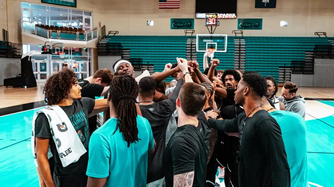 Coastal Carolina Chanticleers men's basketball in action