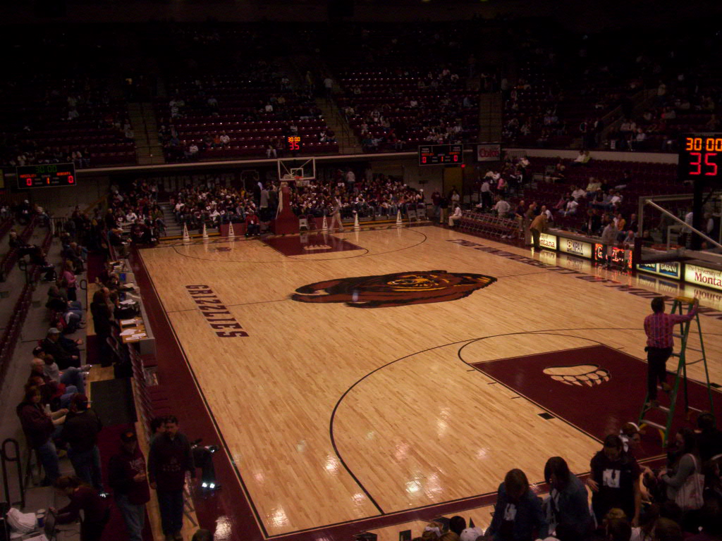 Montana Grizzlies basketball game action