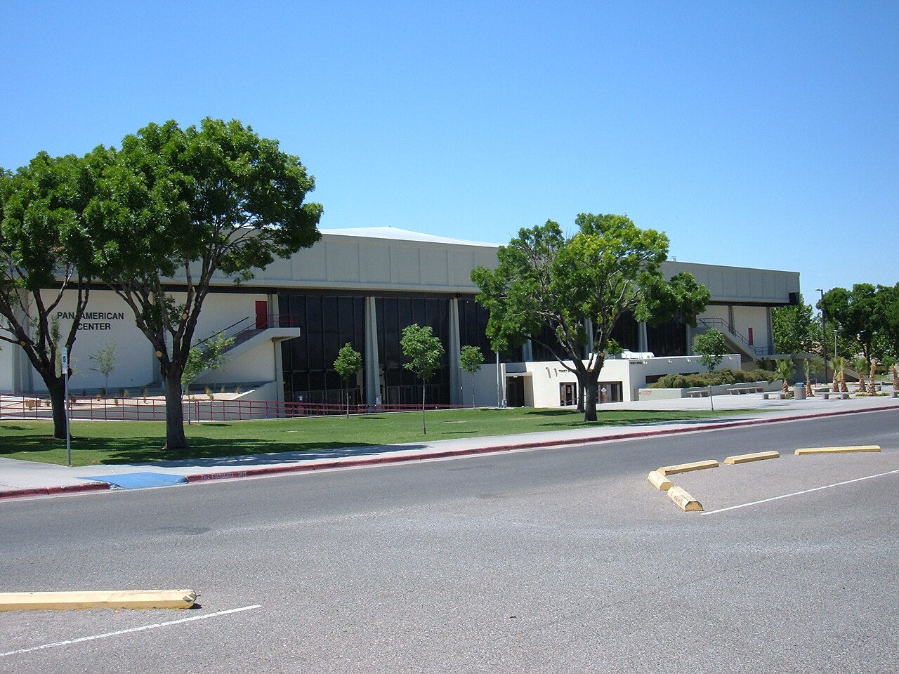 Exterior of the Pan American Center at New Mexico State University