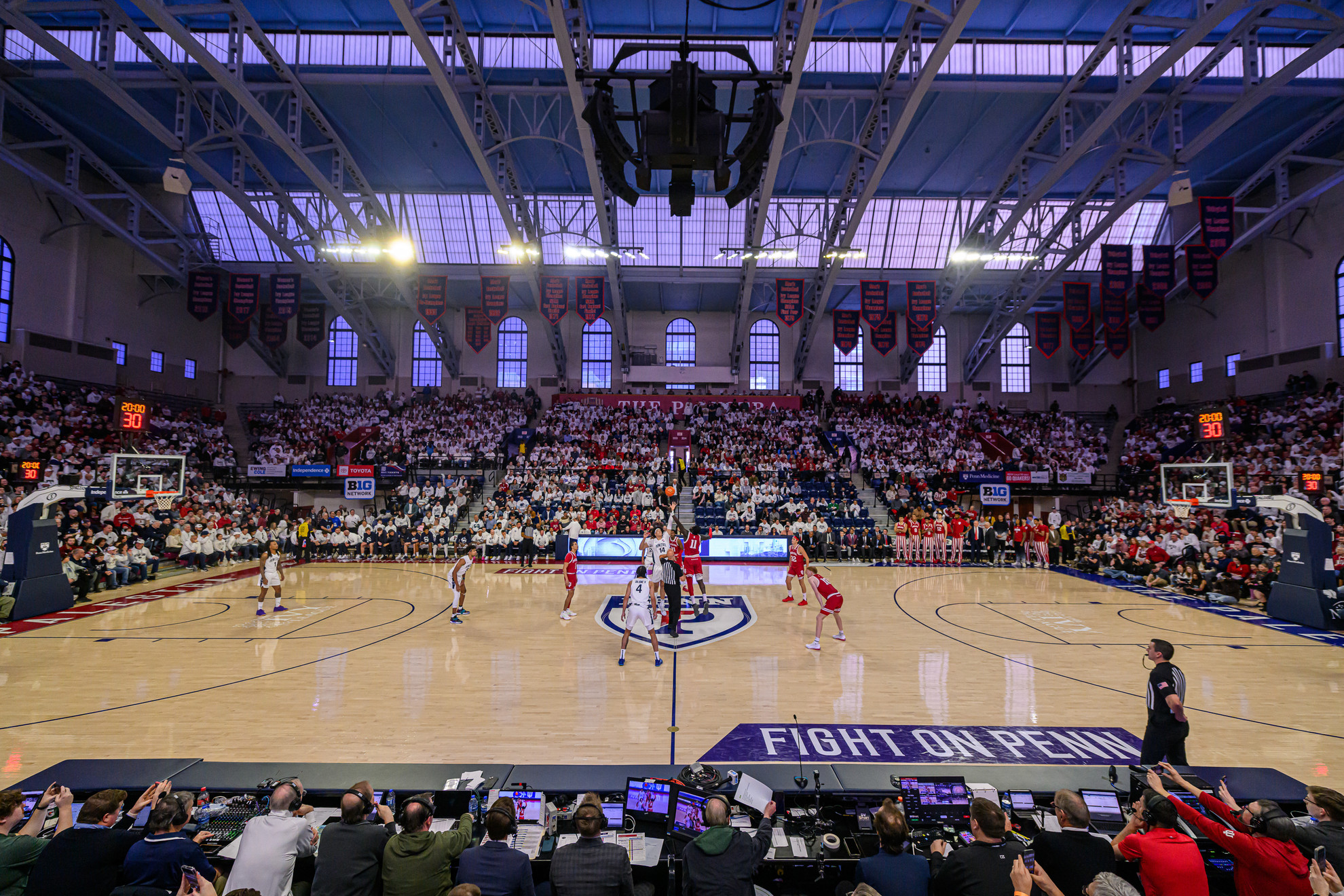 The Palestra — the Cathedral of College Basketball, home of the Penn Quakers