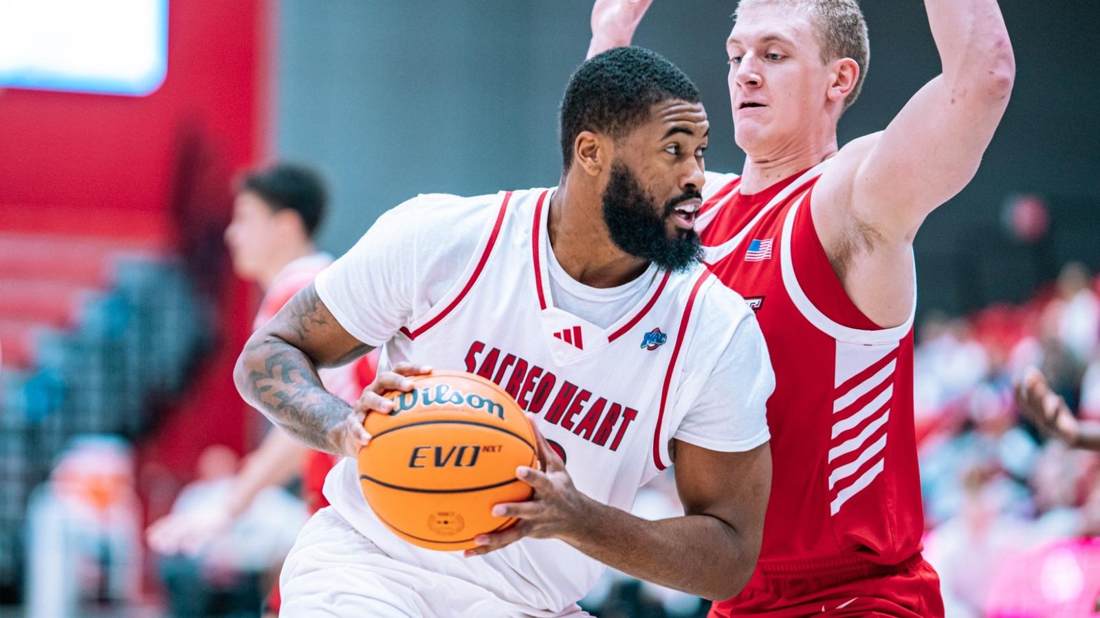 Sacred Heart Pioneers basketball in action at the William H. Pitt Center