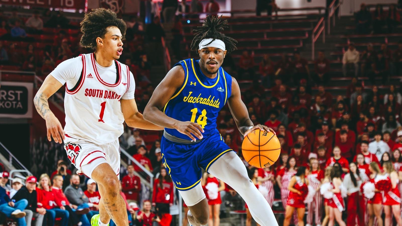 South Dakota State Jackrabbits men's basketball in action