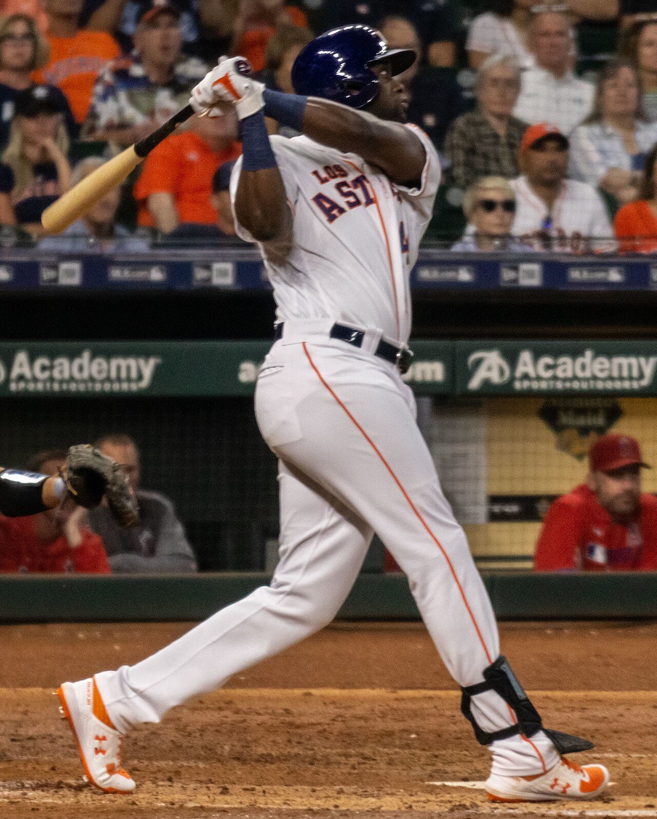 Yordan Alvarez batting for the Houston Astros