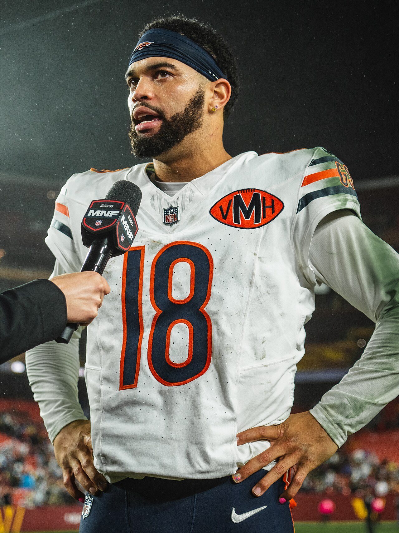 Chicago Bears quarterback Caleb Williams at Soldier Field