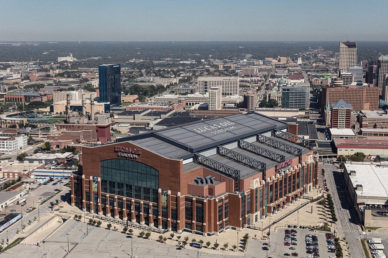 Lucas Oil Stadium, home of the Indianapolis Colts