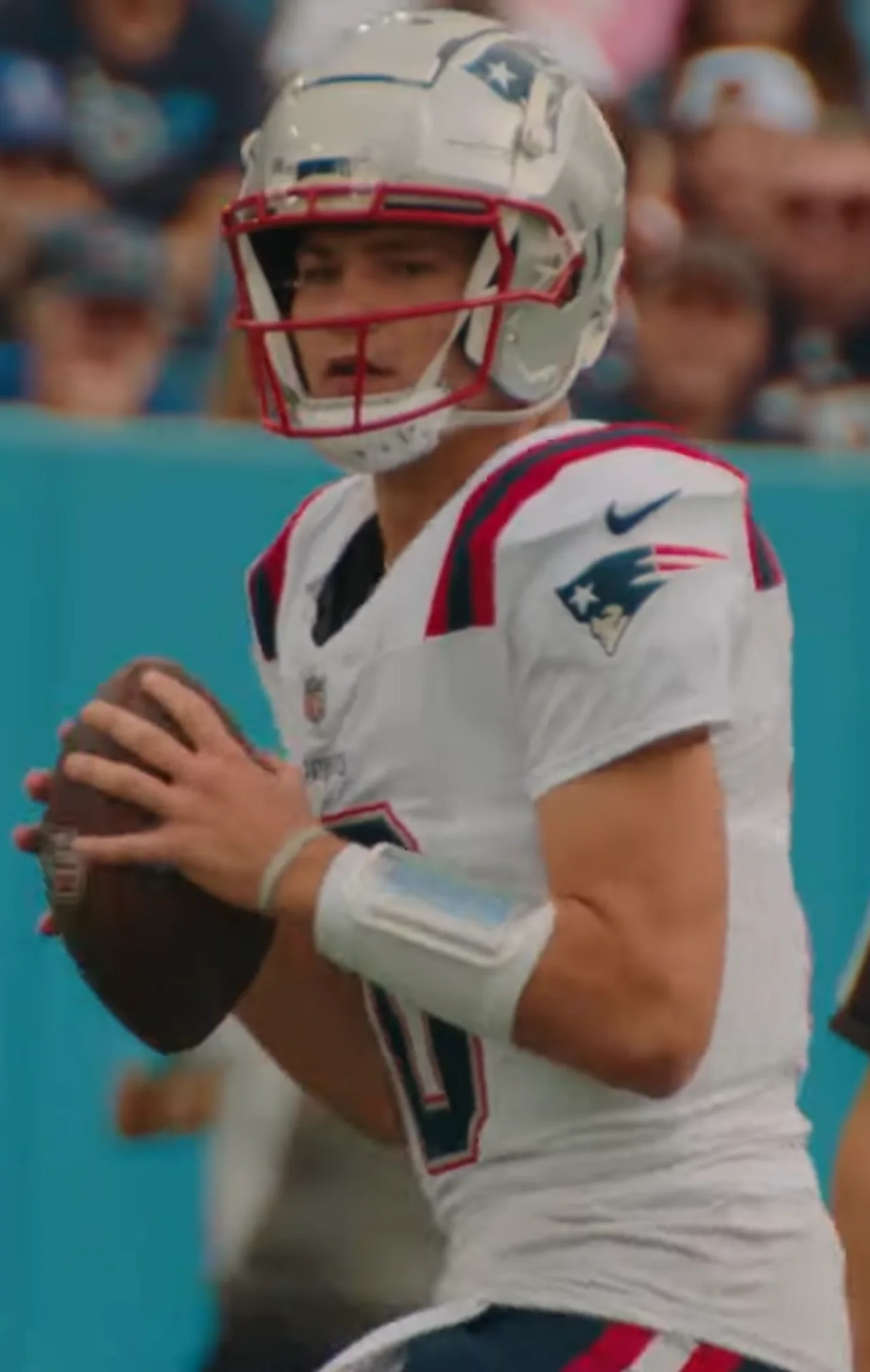New England Patriots quarterback Drake Maye during the 2026 season